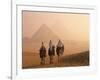 Camel Riders at Giza Pyramids, UNESCO World Heritage Site, Giza, Cairo, Egypt, North Africa, Africa-null-Framed Photographic Print