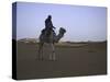 Camel Riding, Morocco-Michael Brown-Stretched Canvas