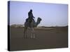 Camel Riding, Morocco-Michael Brown-Stretched Canvas