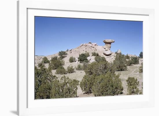 Camel Rock, Near Santa Fe, New Mexico, USA-Walter Rawlings-Framed Photographic Print