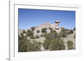 Camel Rock, Near Santa Fe, New Mexico, USA-Walter Rawlings-Framed Photographic Print