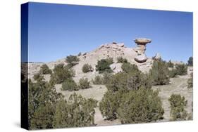 Camel Rock, Near Santa Fe, New Mexico, USA-Walter Rawlings-Stretched Canvas