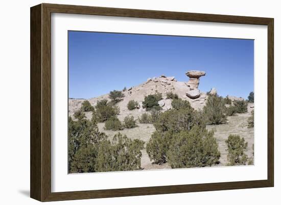 Camel Rock, Near Santa Fe, New Mexico, USA-Walter Rawlings-Framed Photographic Print