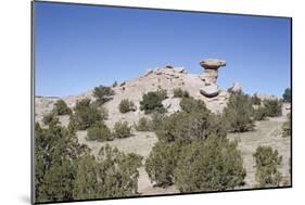 Camel Rock, Near Santa Fe, New Mexico, USA-Walter Rawlings-Mounted Photographic Print