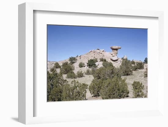 Camel Rock, Near Santa Fe, New Mexico, USA-Walter Rawlings-Framed Photographic Print