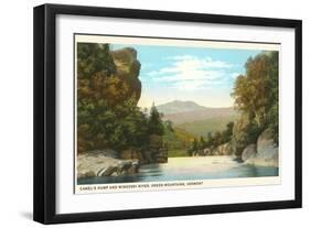 Camel's Hump, Winooski River, Vermont-null-Framed Art Print