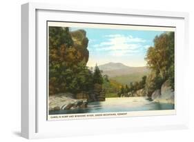 Camel's Hump, Winooski River, Vermont-null-Framed Art Print