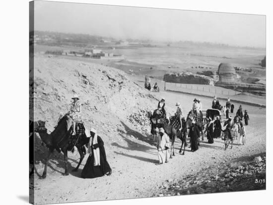 Camel Tour, Giza, Egypt, C1920S-C1930S-null-Stretched Canvas