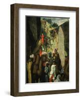 Camel Train, from Adoration of the Magi (Detail)-Andrea Mantegna-Framed Giclee Print