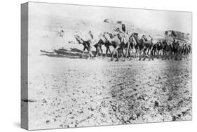 Camel Train, Mosul, Mesopotamia, 1918-null-Stretched Canvas