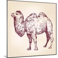 Camel Vector Illustration-VladisChern-Mounted Art Print