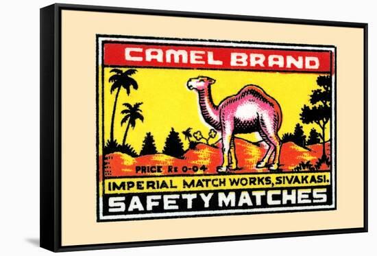 Camel-null-Framed Stretched Canvas