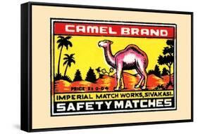 Camel-null-Framed Stretched Canvas