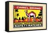 Camel-null-Framed Stretched Canvas