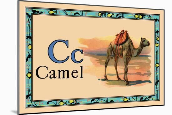 Camel-null-Mounted Art Print