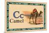 Camel-null-Mounted Art Print