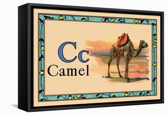 Camel-null-Framed Stretched Canvas