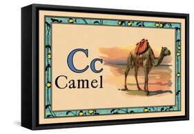 Camel-null-Framed Stretched Canvas