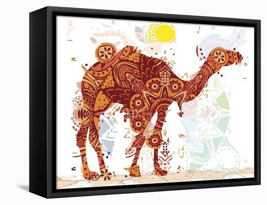 Camel-Teofilo Olivieri-Framed Stretched Canvas