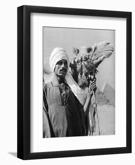 Cameldriver Near the Pyramids, Egypt, 1937-Martin Hurlimann-Framed Giclee Print