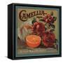 Camelia Brand - Redlands, California - Citrus Crate Label-Lantern Press-Framed Stretched Canvas