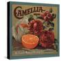 Camelia Brand - Redlands, California - Citrus Crate Label-Lantern Press-Stretched Canvas