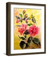 Camelias-Mary Smith-Framed Giclee Print