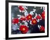 Camellias and Cherry Petals, Jingoji Temple, Kyoto, Japan-null-Framed Photographic Print