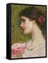 Camellias, C.1880-John William Waterhouse-Framed Stretched Canvas