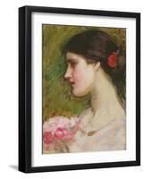 Camellias, C.1880-John William Waterhouse-Framed Giclee Print