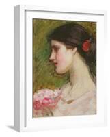 Camellias, C.1880-John William Waterhouse-Framed Giclee Print