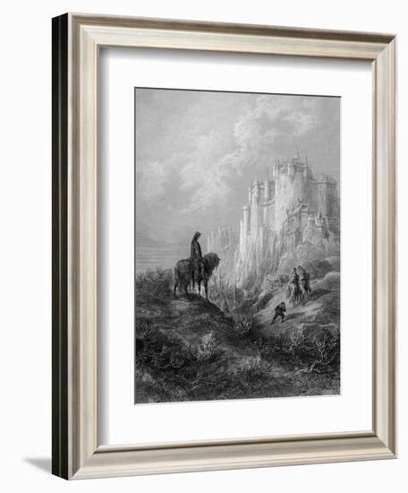 Camelot, Illustration from 'Idylls of the King' by Alfred Tennyson (Litho)-Gustave Doré-Framed Giclee Print