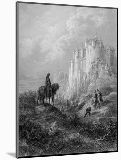 Camelot, Illustration from 'Idylls of the King' by Alfred Tennyson (Litho)-Gustave Doré-Mounted Premium Giclee Print