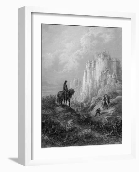Camelot, Illustration from 'Idylls of the King' by Alfred Tennyson (Litho)-Gustave Doré-Framed Giclee Print
