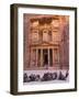 Camels at the Facade of Treasury (Al Khazneh), Petra, Jordan-Keren Su-Framed Photographic Print