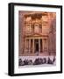 Camels at the Facade of Treasury (Al Khazneh), Petra, Jordan-Keren Su-Framed Photographic Print