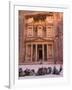 Camels at the Facade of Treasury (Al Khazneh), Petra, Jordan-Keren Su-Framed Photographic Print