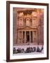 Camels at the Facade of Treasury (Al Khazneh), Petra, Jordan-Keren Su-Framed Photographic Print