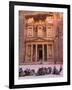 Camels at the Facade of Treasury (Al Khazneh), Petra, Jordan-Keren Su-Framed Photographic Print