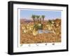 Camels At The Oasis-Francois Ruyer-Framed Giclee Print