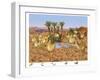 Camels At The Oasis-Francois Ruyer-Framed Giclee Print