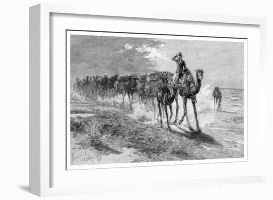 Camels Carrying Wool, 1886-Frank P Mahony-Framed Giclee Print