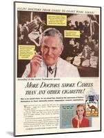 Camels, Cigarettes Smoking Medical, USA, 1946-null-Mounted Giclee Print