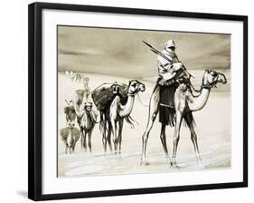 Camels Crossing the Desert-Mcbride-Framed Giclee Print