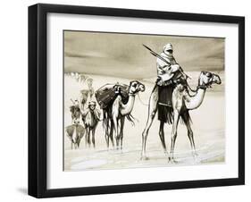 Camels Crossing the Desert-Mcbride-Framed Giclee Print