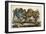 Camels Fighting C1845-null-Framed Art Print