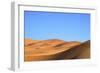 Camels in Desert Landscape, Merzouga, Morocco, North Africa, Africa-Neil-Framed Photographic Print