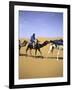 Camels in Desert, Morocco-Michael Brown-Framed Photographic Print