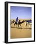 Camels in Desert, Morocco-Michael Brown-Framed Photographic Print