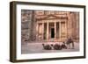 Camels in Front of the Treasury, Petra, Jordan, Middle East-Richard Maschmeyer-Framed Photographic Print